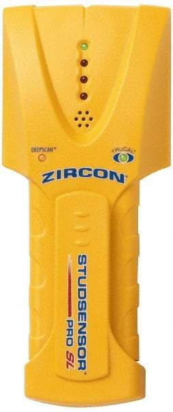 Zircon - 1-1/2" Deep Scan Stud Finder - 9V Battery, Detects Studs & Joists up to 1-1/2" Deep - Exact Industrial Supply