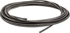 Ridgid - 3/8" x 75' Drain Cleaning Machine Cable - Solid Core, 1-1/2" to 3" Pipe, Use with K380 - Exact Industrial Supply