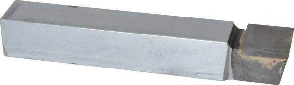 Made in USA - 5/8 x 5/8" Shank, Square Nose Single Point Tool Bit - C-10, Grade C2 - Exact Industrial Supply