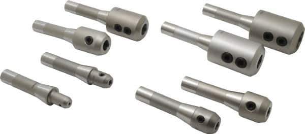 Accupro - R8 Taper, 3/16 to 1-1/4 Inch Hole Diameter End Mill Holder Set - 8 Holders - Exact Industrial Supply
