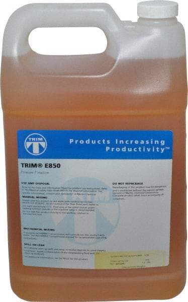 Master Fluid Solutions - Trim E850, 1 Gal Bottle Cutting & Grinding Fluid - Water Soluble, For Cutting, Grinding - Exact Industrial Supply