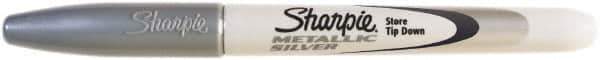 Sharpie - Metallic Silver Permanent Marker - Fine Tip - Exact Industrial Supply