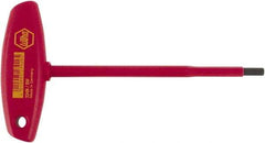 Wiha - 3/8" Hex, T-Handle, Insulated Hex Key - 7-7/64" OAL, Chrome Vanadium Molybdenum, Inch System of Measurement - Exact Industrial Supply