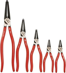 Wiha - 5 Piece Retaining Ring Plier Set - Comes in Box - Exact Industrial Supply