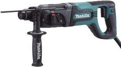 Makita - 120 Volt 1" SDS Plus Chuck Electric Rotary Hammer - 0 to 4,500 BPM, 0 to 1,100 RPM, Reversible - Exact Industrial Supply