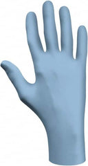 Disposable Gloves: Size Large, 4 mil, Nitrile Blue, 9-1/2″ Length, FDA Approved, Static Dissipative