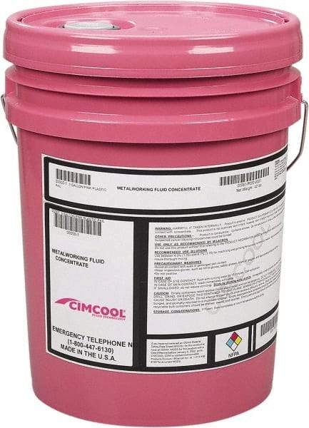 Cimcool - Cimperial 861, 5 Gal Pail Cutting & Grinding Fluid - Semisynthetic - Exact Industrial Supply