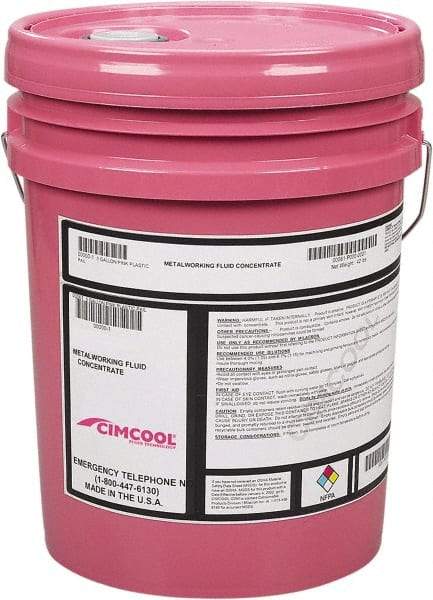 Cimcool - Cimtech 320Z, 5 Gal Pail Cutting & Grinding Fluid - Synthetic - Exact Industrial Supply