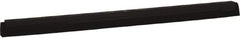 Vikan - 28" Foam Rubber Blade Squeegee Refill - Double Edge, Black, Plastic Holder - Exact Industrial Supply