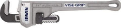 Irwin - 14" Aluminum Straight Pipe Wrench - 2" Pipe Capacity - Exact Industrial Supply