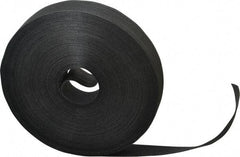 VELCRO Brand - 1" Wide x 25 Yd Long Self Fastening Tie/Strap Hook & Loop Roll - Continuous Roll, Black, Printable Surface - Exact Industrial Supply
