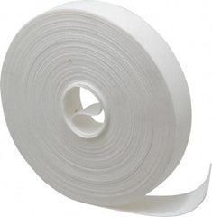 VELCRO Brand - 1" Wide x 25 Yd Long Self Fastening Tie/Strap Hook & Loop Roll - Continuous Roll, White, Printable Surface - Exact Industrial Supply