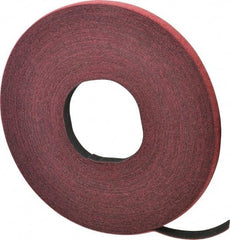 VELCRO Brand - 1/2" Wide x 25 Yd Long Self Fastening Tie/Strap Hook & Loop Roll - Continuous Roll, Cranberry, Fire Retardant, Printable Surface - Exact Industrial Supply