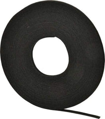 VELCRO Brand - 3/8" Wide x 25 Yd Long Self Fastening Tie/Strap Hook & Loop Roll - Continuous Roll, Black - Exact Industrial Supply