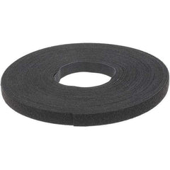 VELCRO Brand - 5/8" Wide x 25 Yd Long Self Fastening Tie/Strap Hook & Loop Roll - Continuous Roll, Black - Exact Industrial Supply