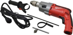 Milwaukee Tool - 120 Volt 1/2" Keyed Chuck Electric Hammer Drill - 0 to 16,000 & 0 to 40,000 BPM, 0 to 1,000 & 0 to 2,500 RPM - Exact Industrial Supply