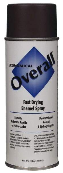 Rust-Oleum - Brown, Gloss, Enamel Spray Paint - 5 to 8 Sq Ft per Can, 12 oz Container - Exact Industrial Supply