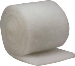 Made in USA - 15' Long x 12" Wide x 1" Thick Polyester Media Air Filter Media Roll - MERV 5, 85% Arrestance Efficiency, 500 FPM Max Air Flow, 0.14" wpg Init Resist, 1" wpg Final Resist, 30% Particle Capture Efficiency, Use with BLC - Exact Industrial Supply