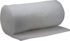 Made in USA - 15' Long x 30" Wide x 1" Thick Polyester Media Air Filter Media Roll - MERV 5, 85% Arrestance Efficiency, 500 FPM Max Air Flow, 0.14" wpg Init Resist, 1" wpg Final Resist, 30% Particle Capture Efficiency, Use with MSA - Exact Industrial Supply