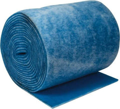 Made in USA - 90' Long x 36" Wide x 1" Thick Polyester Media Air Filter Media Roll - MERV 7, 86% Arrestance Efficiency, 500 FPM Max Air Flow, 0.14" wpg Init Resist, 1" wpg Final Resist, Use with Any Unit - Exact Industrial Supply