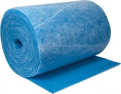 Made in USA - 90' Long x 48" Wide x 1" Thick Polyester Media Air Filter Media Roll - MERV 7, 86% Arrestance Efficiency, 500 FPM Max Air Flow, 0.14" wpg Init Resist, 1" wpg Final Resist, Use with Any Unit - Exact Industrial Supply