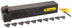 Kennametal - External Thread, Right Hand Cut, 1" Shank Width x 1" Shank Height Indexable Threading Toolholder - 6" OAL, LT 16ER Insert Compatibility, LSSR163D Toolholder, Series LT Threading - Exact Industrial Supply