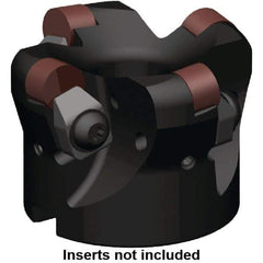 Kennametal - 63mm Cut Diam, 6mm Max Depth, 22mm Arbor Hole, 4 Inserts, RNGN 1207... Insert Style, Indexable Copy Face Mill - KSSR Cutter Style, 16,600 Max RPM, 50mm High, Series KSSR-RN - Exact Industrial Supply