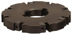 APT - Arbor Hole Connection, 0.72" Cutting Width, 3-1/16" Depth of Cut, 8" Cutter Diam, 1-1/4" Hole Diam, 16 Tooth Indexable Slotting Cutter - SM81 Toolholder, CTA 6 Insert, Neutral Cutting Direction - Exact Industrial Supply