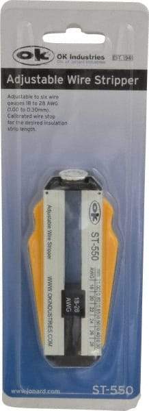 Jonard Tools - 28 to 18 AWG Capacity Precision Wire Stripper - Polycarbonate Handle - Exact Industrial Supply