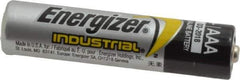 Ability One - Size AAA, Alkaline, Standard Battery - 1.5 Volts, Button Tab Terminal - Exact Industrial Supply