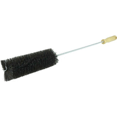 Radiator Brush, Twisted-in-wire Wood Handle, Black Horsehair Fill - Exact Industrial Supply