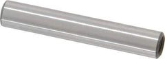 Jergens - 1/4" Diam x 1-1/2" Pin Length Alloy Steel Pull Out Dowel Pin - C 47-58 & C 60-64 (Surface) Hardness, 1 Beveled & 1 Threaded End - Exact Industrial Supply