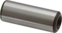 Jergens - 3/8" Diam x 1" Pin Length Alloy Steel Pull Out Dowel Pin - C 47-58 & C 60-64 (Surface) Hardness, 1 Beveled & 1 Threaded End - Exact Industrial Supply