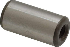Jergens - 1/2" Diam x 1" Pin Length Alloy Steel Pull Out Dowel Pin - C 47-58 & C 60-64 (Surface) Hardness, 1 Beveled & 1 Threaded End - Exact Industrial Supply