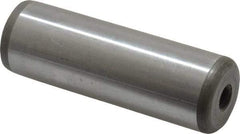 Jergens - 1" Diam x 3" Pin Length Alloy Steel Pull Out Dowel Pin - C 47-58 & C 60-64 (Surface) Hardness, 1 Beveled & 1 Threaded End - Exact Industrial Supply