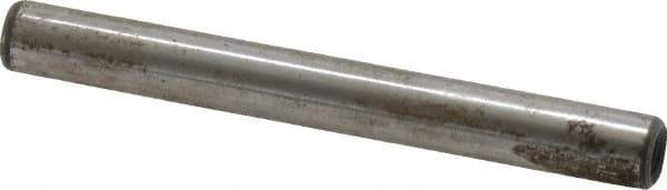 Jergens - 1/4" Diam x 2-1/4" Pin Length Alloy Steel Pull Out Dowel Pin - C 47-58 & C 60-64 (Surface) Hardness, 1 Beveled & 1 Threaded End - Exact Industrial Supply