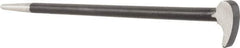 Value Collection - 12" OAL Rolling Head Pry Bar - 7/16" Wide, Chrome Vanadium - Exact Industrial Supply