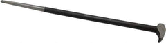 Value Collection - 20" OAL Rolling Head Pry Bar - 5/8" Wide, Chrome Vanadium - Exact Industrial Supply