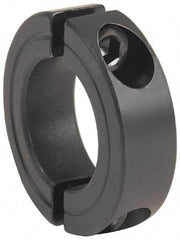 Climax Metal Products - 3-7/8" Bore, Steel, Two Piece Clamping Shaft Collar - 5-1/4" Outside Diam, 7/8" Wide - Exact Industrial Supply