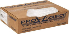 PRO-SOURCE - 0.2 mil Thick, Household/Office Trash Bags - 24" Wide x 31" High, Clear - Exact Industrial Supply