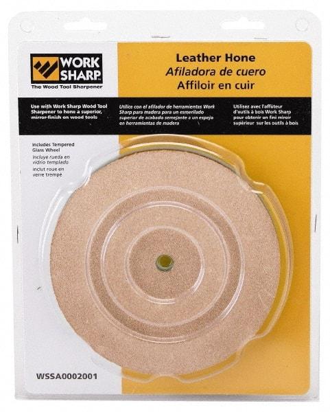 Work Sharp - 6 Inch Outside Diameter Leather Hone Kit - Work Sharp 3000 Machine Compatible - Exact Industrial Supply