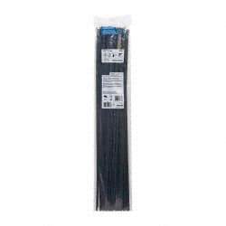 Thomas & Betts - 28" Long Black Nylon Standard Cable Tie - 120 Lb Tensile Strength, 1.91mm Thick, 4-3/4" Max Bundle Diam - Exact Industrial Supply