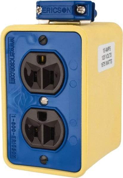 Conductix - Plastic Rectangle Outlet Box - 4-1/2" Overall Height x 2-1/2" Overall Width - Exact Industrial Supply