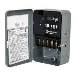 Intermatic - 7 Day Indoor Digital Electronic Timer Switch - 42 On/Off per wk, 240 VAC, 60 Hz, - Exact Industrial Supply