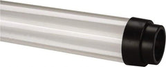 Made in USA - 48 Inch Long, Clear, Fluorescent Lamp Sleeve - T8 Shape - Exact Industrial Supply