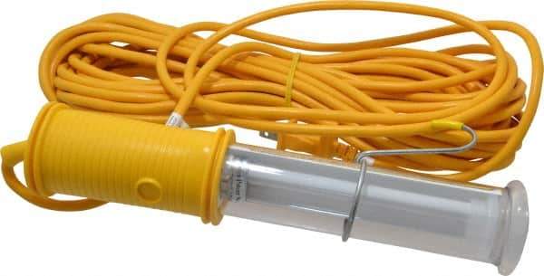 Made in USA - 13 Watt, Electric, Fluorescent Portable Handheld Work Light - 50' Cord - Exact Industrial Supply