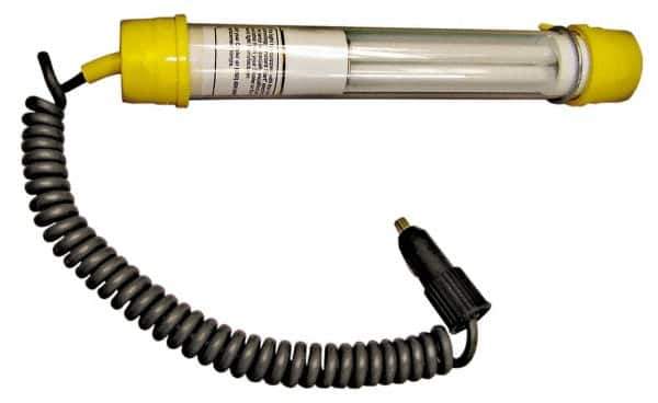 Made in USA - 12 Volt, 13 Watt, Black Fluorescent Work Lights - 1 Amps, 18/2 Wire Gage, PL/13 Special Lamp - Exact Industrial Supply