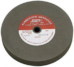 Made in USA - 8" Diam x 1/2" Hole x 1/2" Thick, 80 Grit Surface Grinding Wheel - Aluminum Oxide/Silicon Carbide Blend, Medium Grade, 2,600 Max RPM - Exact Industrial Supply