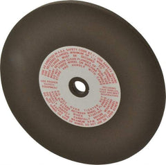 Made in USA - 6" Diam x 1/2" Hole x 1/4" Thick, 80 Grit Surface Grinding Wheel - Aluminum Oxide/Silicon Carbide Blend, Medium Grade, 3,600 Max RPM - Exact Industrial Supply