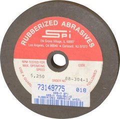 Made in USA - 4" Diam x 1/2" Hole x 3/8" Thick, 80 Grit Surface Grinding Wheel - Aluminum Oxide/Silicon Carbide Blend, Medium Grade, 5,250 Max RPM - Exact Industrial Supply
